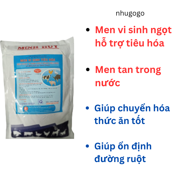 Hình ảnh Men vi sinh tiêu hóa 1 kg men ngọt, tan trong nước