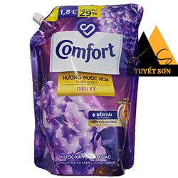 Nước xả vải Comfort 1.8 lít - Hương nước hoa thiên nhiên diệu kỳ - Túi 1.8 lít
