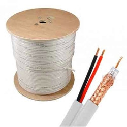 Cáp đồng trục Sino liền nguồn RG59 màu trắng - MÉT