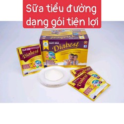 Sữa bột Diabest giúp giảm tiểu đường, hạ đường huyết, tăng cường sức khỏe tim mạch - hộp 25 gói x 20g