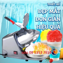 Máy Bào Đá Tuyết 2 Lưỡi Dao Ice Crusher cao cấp