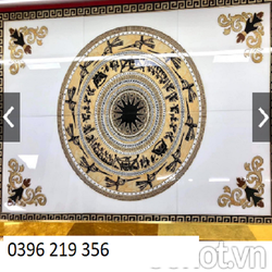 Thảm gạch men ốp lát 3d phòng khách đẹp