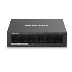 Switch PoE MERCUSYS MS106LP Chính hãng (6 port 100Mbps với 4 port PoE)