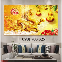 Tranh rồng phượng treo tường 3D