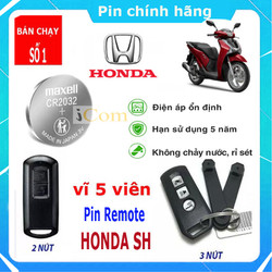 Pin chìa khóa xe máy Honda SH