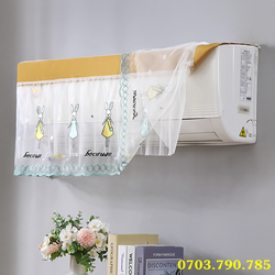 Vải Rèm Bọc Điều Hoà Máy Lạnh, Chống Bụi Bẩn, Trang Trí, Chắn Gió Thổi Trực Tiếp Tiện Dụng