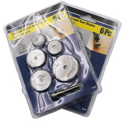Bộ 6 lưỡi cắt mini, Bộ 6 lưỡi cưa gắn máy khoan, mài cắt, lưỡi cưa gỗ thành máy cắt,