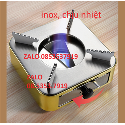 Bếp cồn chịu nhiệt inox 304, DÀY, Xếp Gọn tiện lợi