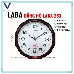 Đồng Hồ Treo Tường Laba Tròn 233
