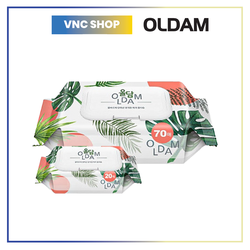 Combo Khăn Ướt Trẻ Em Oldam (10 Gói x 70 Miếng + 20 Gói x 20 Miếng)