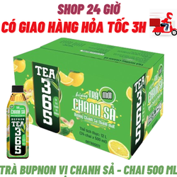 Trà Chanh Sả BUPNON 365 Thùng 24 Chai 500ml
