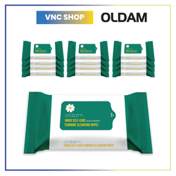Combo Khăm Ướt Vệ Sinh Vùng Kín Phụ Nữ Oldam (12 Gói x 20 Miếng)