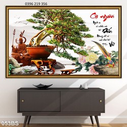 Tranh cây cảnh nghệ thuật Bon Sai phong thuỷ