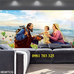 Tranh gạch men đẹp 3D công giáo trang trí