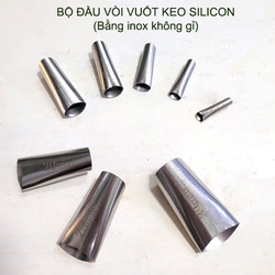 Bộ đầu bơm keo silicon bằng inox không gỉ, (loại 8 hoặc 14 đầu tùy chọn)
