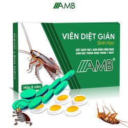 Thuốc diệt gián sinh học AMB, Viện Hàn lâm khoa học Việt Nam, diệt tận gốc tất cả các loại gián, hiệu quả, an toàn.