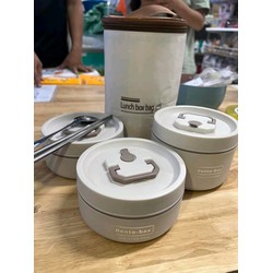 Hộp đựng cơm Lunchbox 3 tầng kèm túi