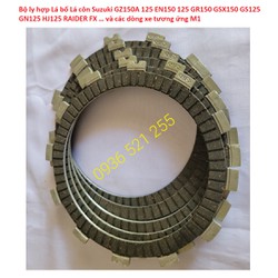 Bộ ly hợp Lá bố Lá côn Suzuki GZ150A 125 EN150 125 GR150 GSX150 GS125 GN125 HJ125 RAIDER FX và các dòng xe tương ứng