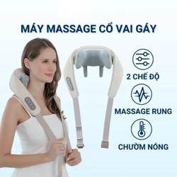 Máy massage cổ vai gáy, chườm nóng với nhiệt độ ổn định, cải thiện sức khỏe dành cho giới văn phòng và người lớn tuổi