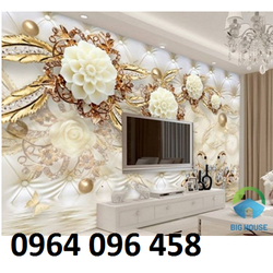 Tranh gạch kính 3d ốp tường phòng khách - 789CNB