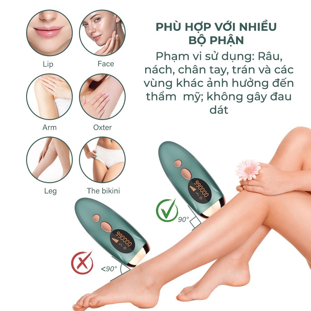 Hình ảnh Máy triệt lông cầm tay tại nhà IPL hàng chính hãng  không đau rát