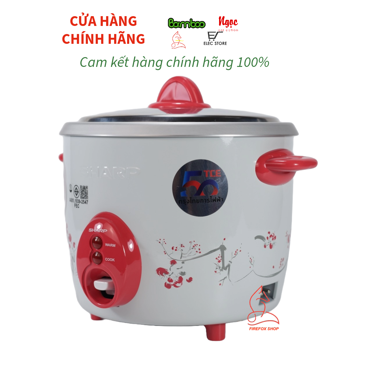 Nồi Cơm Điện Sharp KSH-D11 Thái Lan (1.1 L) Hàng Nhập Khẩu Thái Lan (Giao Màu Ngẫu Nhiên) (Mã SP: D11)
