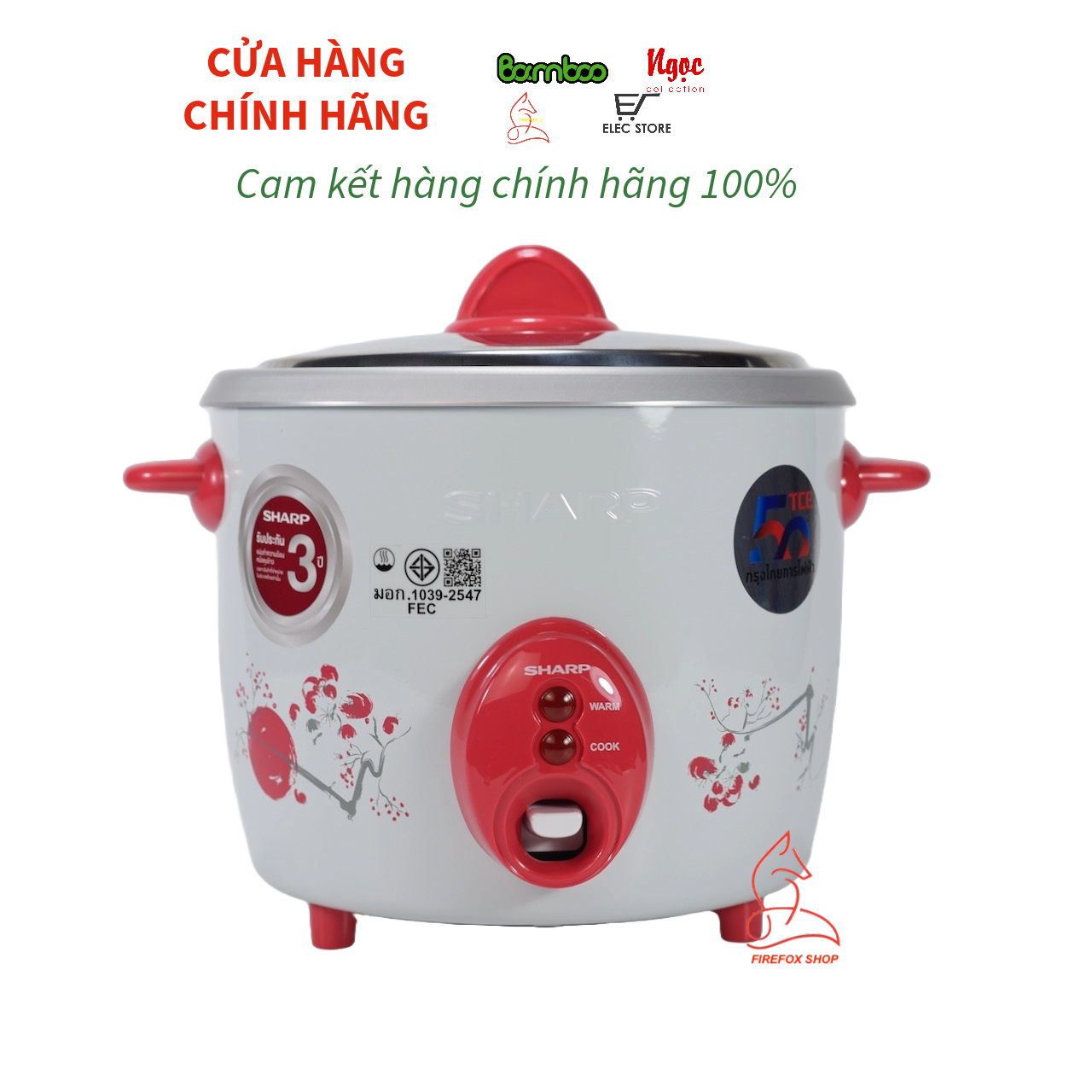 Nồi Cơm Điện Sharp KSH-D11 Thái Lan (1.1 L) Hàng Nhập Khẩu Thái Lan (Giao Màu Ngẫu Nhiên) (Mã SP: D11)