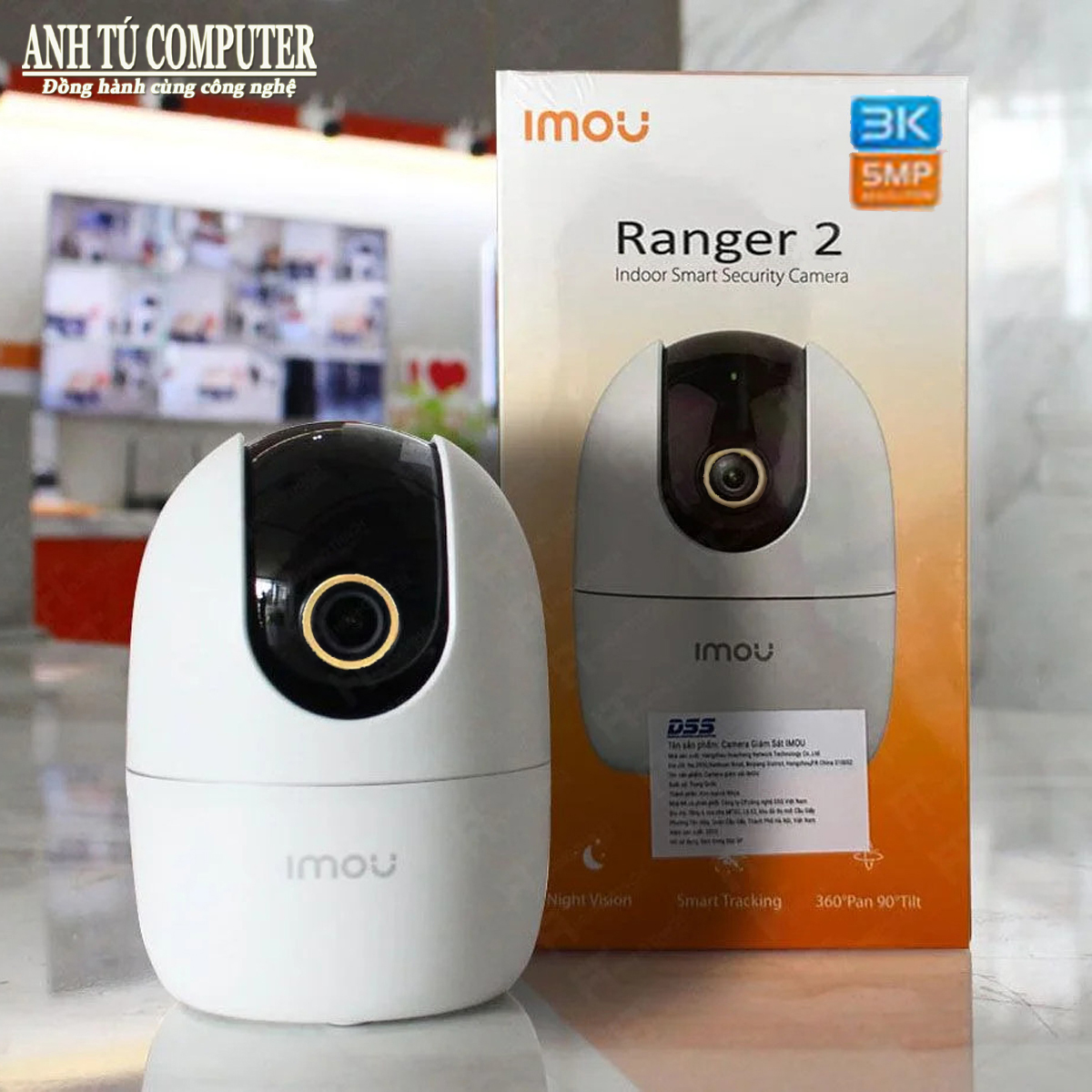 Camera WiFi quay quét Imou Ranger 2 5MP 3K A52P (Mã SP: A52P)