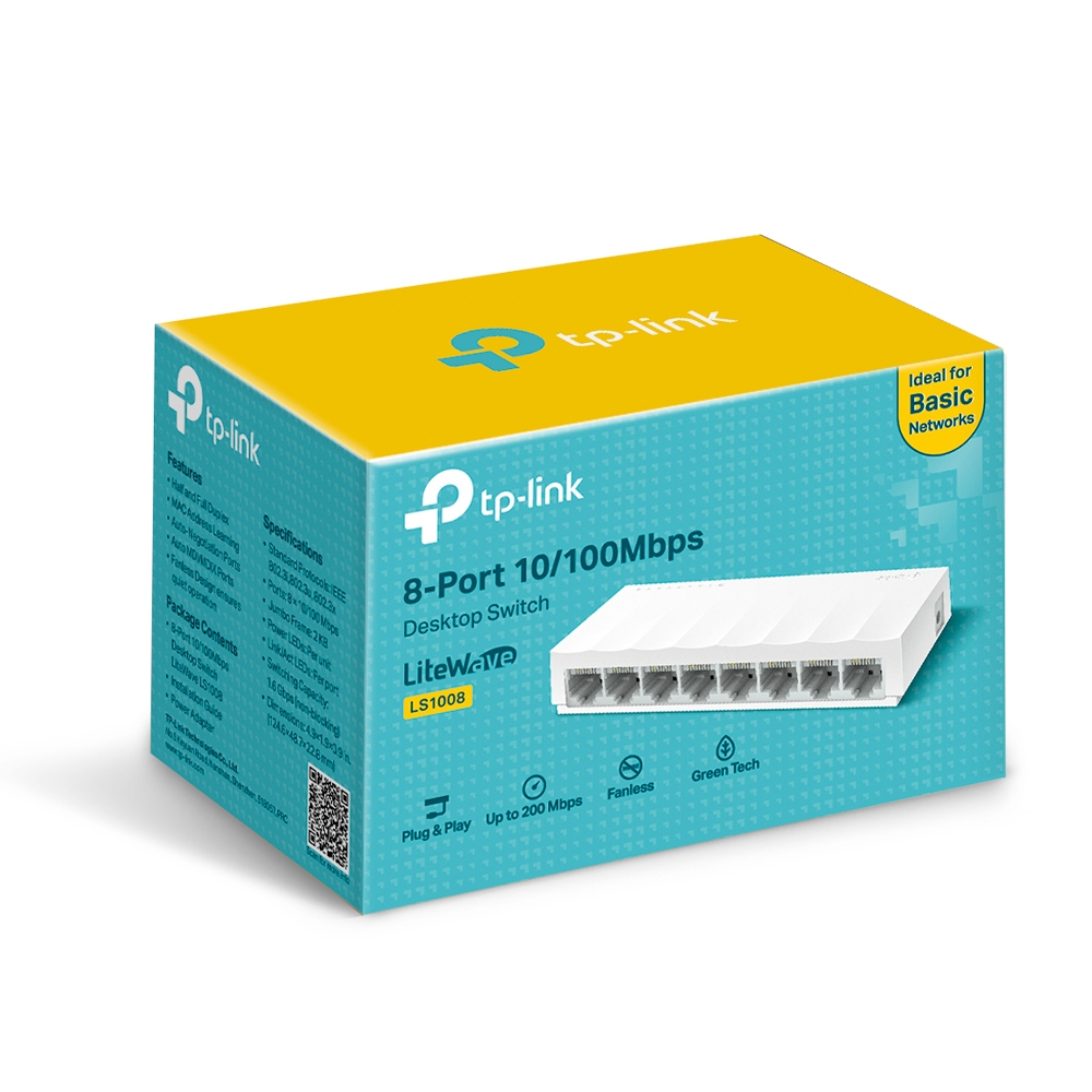 Hình ảnh Bộ Chia Mạng Switch Để Bàn TP-Link LS1008 8 Cổng 10/100Mbps