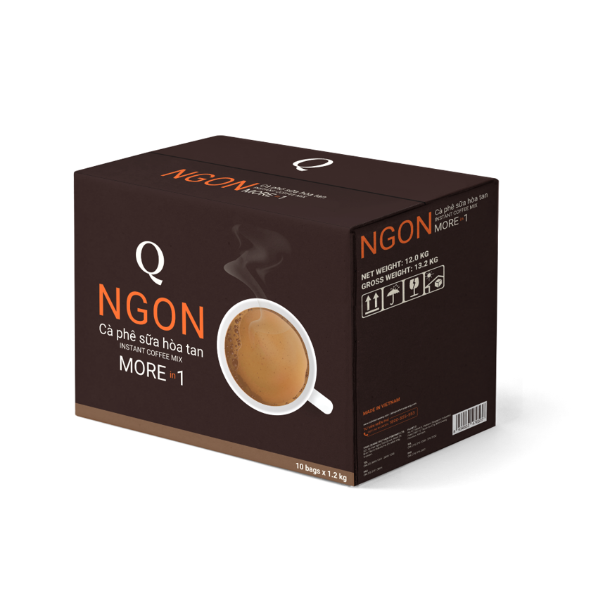Cà phê sữa Ngon Trần Quang bịch 1.2Kg (60 gói nhỏ 20g) Coffee Cafe (Mã SP: CPSNBLTQ19)