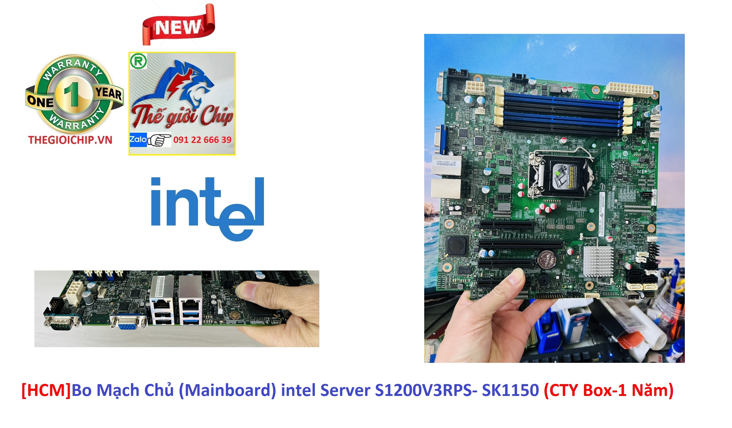 [HCM]Bo Mạch Chủ (Mainboard) intel Server S1200V3RPS- SK1150 (CTY Box-1 Năm) (Mã SP: SOCKET 1150)