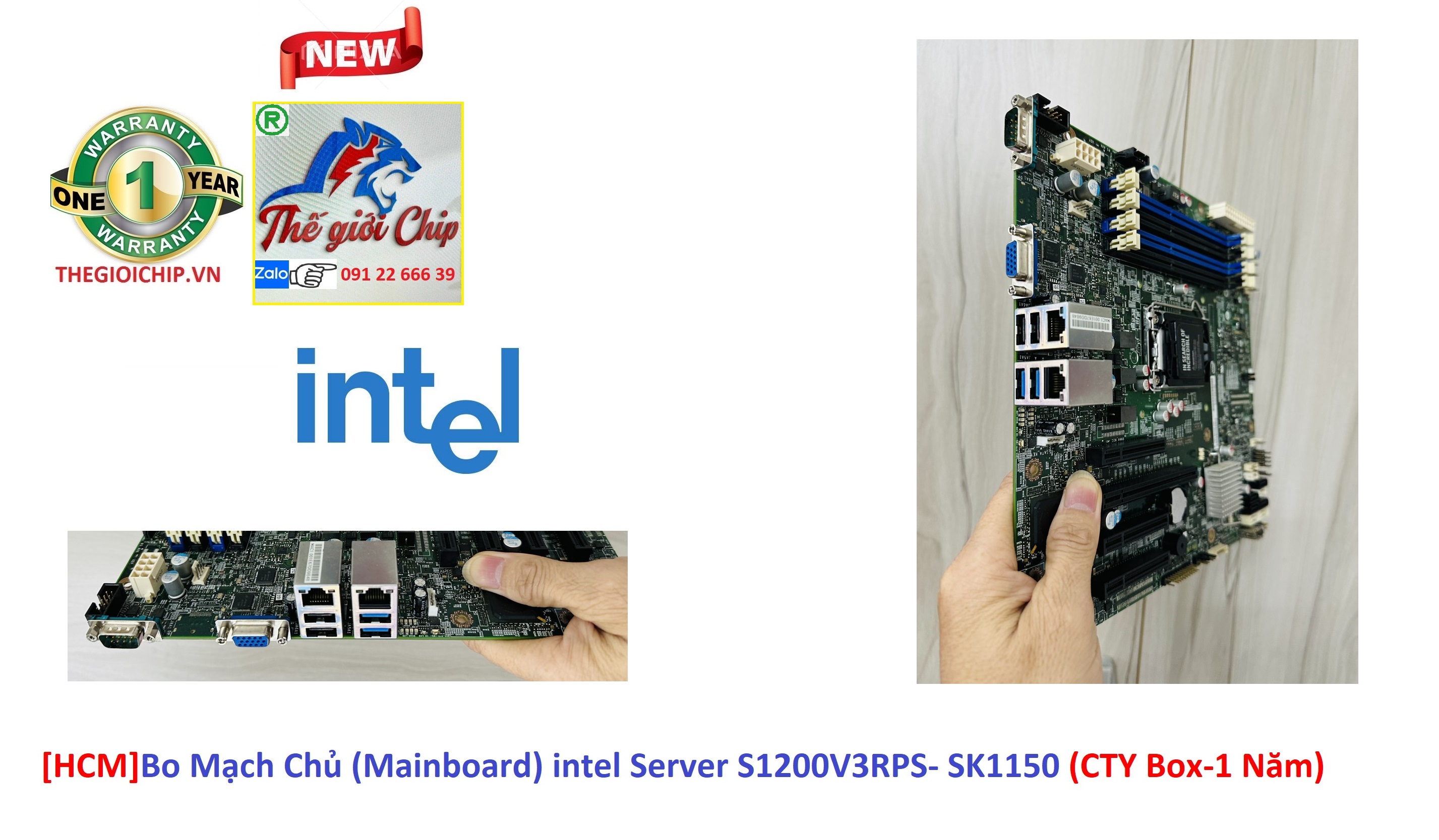 [HCM]Bo Mạch Chủ (Mainboard) intel Server S1200V3RPS- SK1150 (CTY Box-1 Năm) (Mã SP: SOCKET 1150)