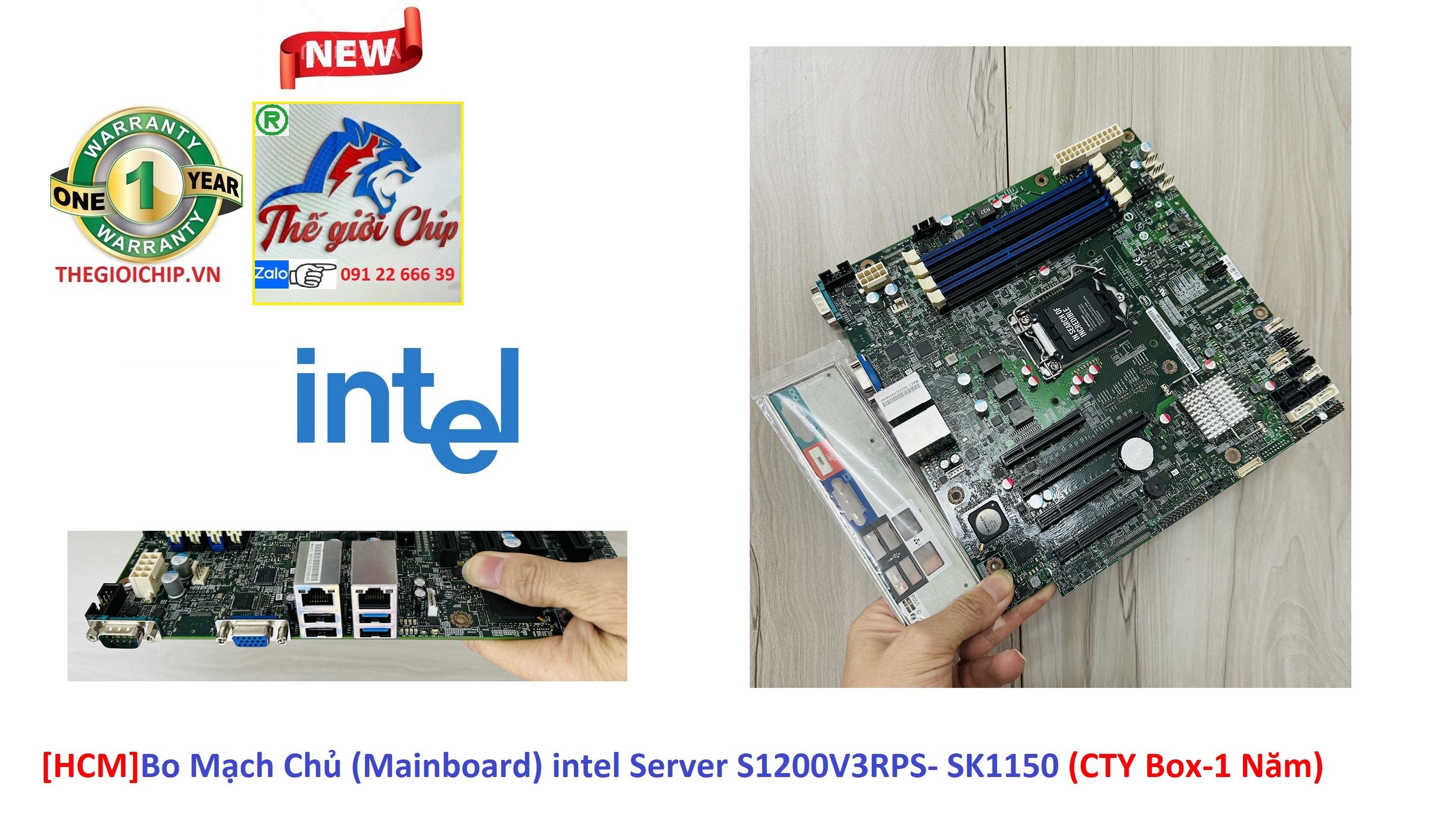 [HCM]Bo Mạch Chủ (Mainboard) intel Server S1200V3RPS- SK1150 (CTY Box-1 Năm) (Mã SP: SOCKET 1150)