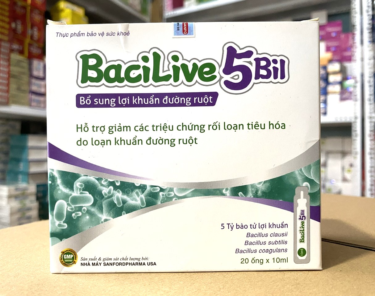 Hình ảnh Men tiêu hoá Bacilive 5 bil 5 tỷ lợi khuẩn cân bằng vi khuẩn đường ruột giúp tiêu hóa tốt hơn