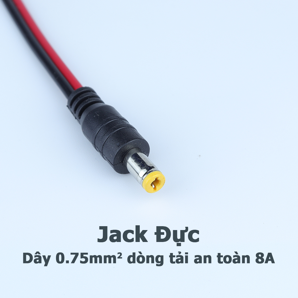 Dây nguồn DC Jack đực cái 5.5*2.1mm (Mã SP: jackDC)