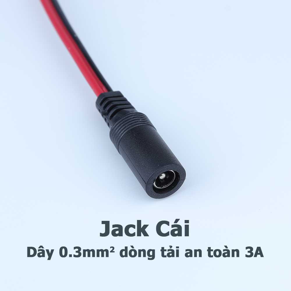 Dây nguồn DC Jack đực cái 5.5*2.1mm (Mã SP: jackDC)
