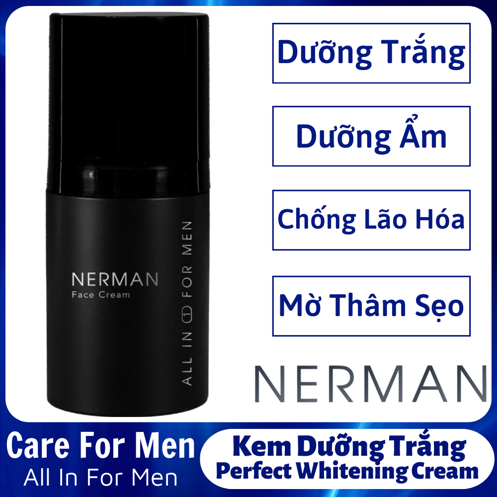 Hình ảnh Kem Dưỡng Trắng Nerman Perfect Whitening Cream 50g Dưỡng Ẩm Giúp Da Mềm Mịn Căng Bóng Giảm Thâm Đốm Tái Tạo Hồi Phục Da