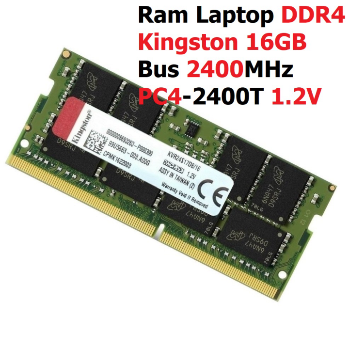Hình ảnh Ram LAPTOP 16GB DDR4 Kington Bus 2400Mhz PC4 2400T 1.2V Dùng Cho Máy Tính Xách Tay
