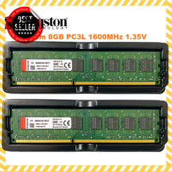 FLASH SALE -  RAM PC - 8GB DDR3 Kingston 1600MHz PC3L 1.35V Udimm Dùng Cho Máy Tính Để Bàn PC Desktop