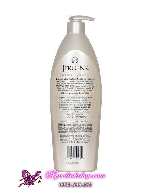 Sữa dưỡng thể Jergens Ultra Healing - 621ml (Mã SP: JG09995)