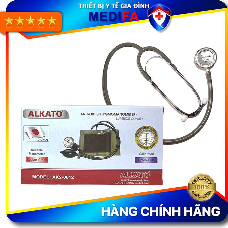 Hình ảnh Máy Đo Huyết Áp Cơ ALKATO AK2-0812 Chất Liệu Cao Cấp, Mặt Đồng Hồ Chống Trầy Xước, Độ Chính Xác Cao