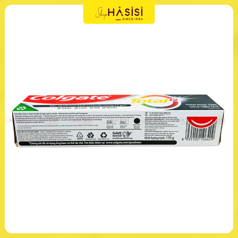Kem đánh răng than hoạt tính Colgate Total Charcoal Deep Clean 170g (Mã SP: 2503724)