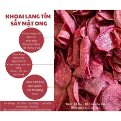 Khoai Lang Tím Sấy Mật Ong   200-300-500   Đặc sản Đà Lạt