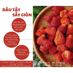 Dâu Tây Sấy Giòn   200-300-500   Đặc sản Đà Lạt