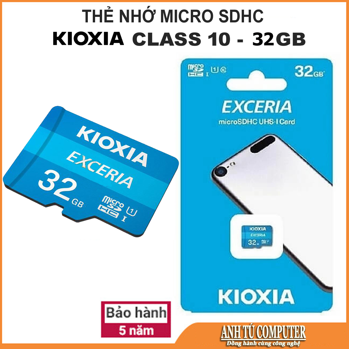 Hình ảnh Thẻ Nhớ SDXC KIOXIA EXCERIA 32Gb class 10 U1 100Mb/s