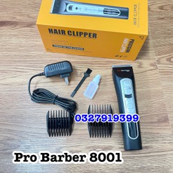 Tông đơ cắt tóc chuyên nghiệp Pro Barber 8001 - tăng tốc