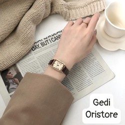 Đồng hồ nữ chính hãng Gedi 6649 dây da mặt vuông bảo hành 12 tháng GIAO HÀNG HOẢ TỐC