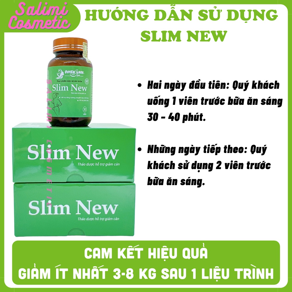 Hình ảnh Viên Uống Giảm Cân SLIM NEW 30 Viên Giảm 3-6 KG Sau 15 Ngày Kiểm Soát Cân Nặng Giảm Cân An Toàn