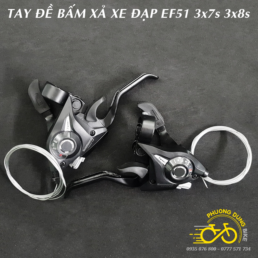 Tay đề xe đạp ST EF51  3x7 3x8 Speed (Mã SP: PK-0152)