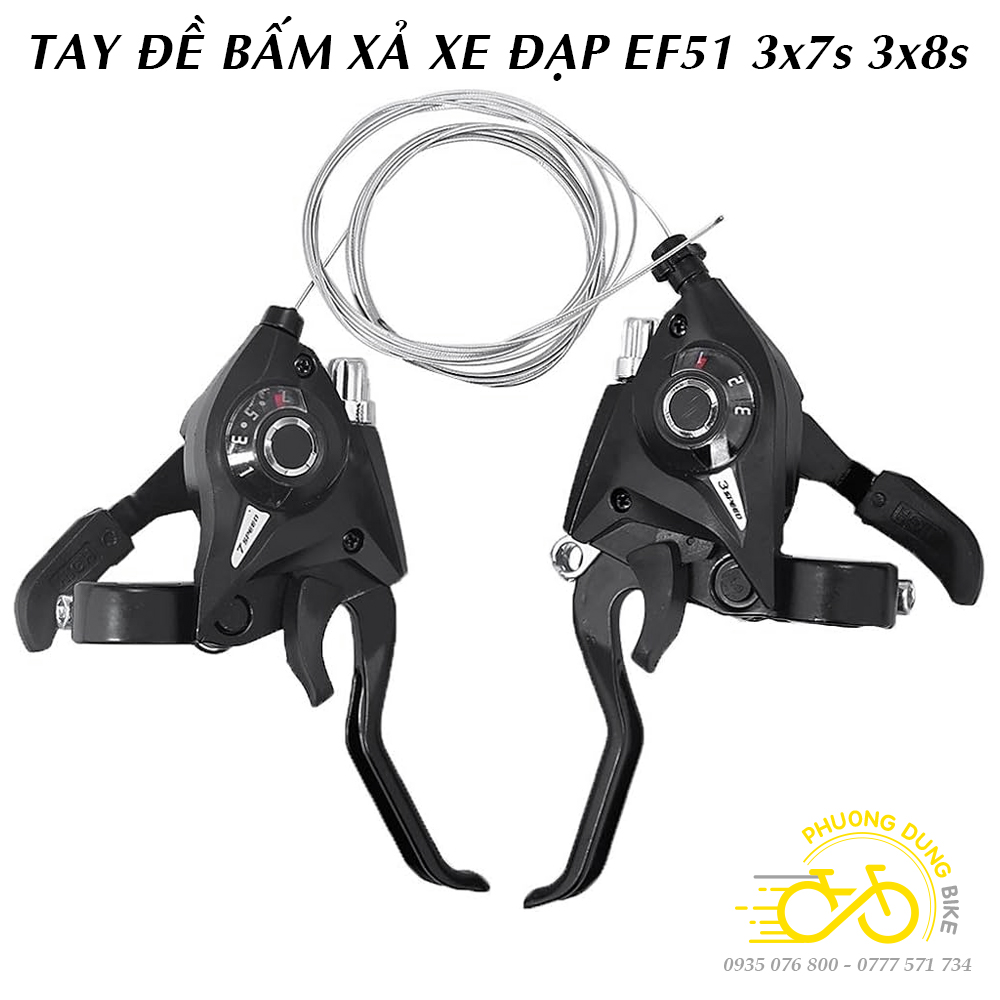 Tay đề xe đạp ST EF51  3x7 3x8 Speed (Mã SP: PK-0152)
